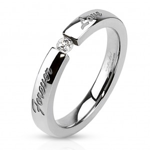 Кільце зі сталі Spikes Forever love R-M3099 Кільце зі сталі Spikes Forever love R-M3099