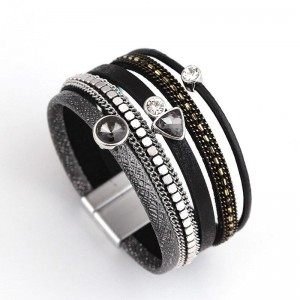 Жіночий шкіряний браслет Арія