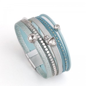 Жіночий шкіряний браслет Арія