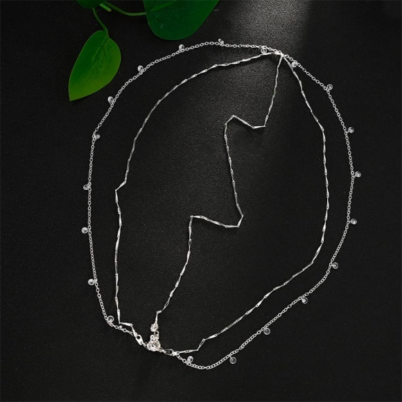 Тика для волосся з ланцюжками кристал Тика для волосся з ланцюжками кристал