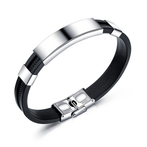 Браслет із каучуку та сталі Stainless Steel Браслет із каучуку та сталі Stainless Steel