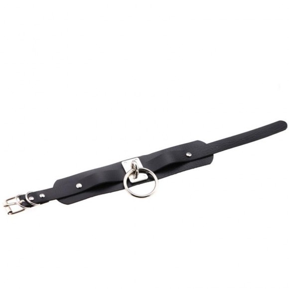 Шкіряний Чокер Кільце XL