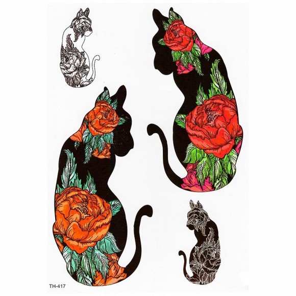 Тимчасове татуювання — Чорна Кішка TH — 417