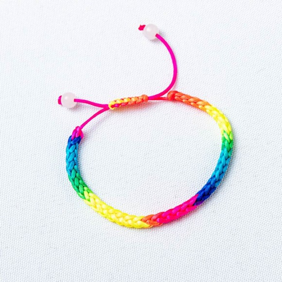Браслет шнурок Радуга