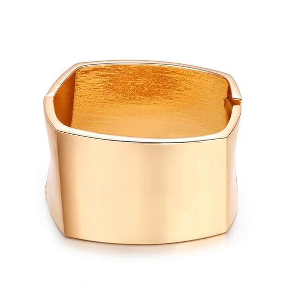 Блестящий металлический женский браслет квадрат грани Блестящий металлический женский браслет квадрат грани