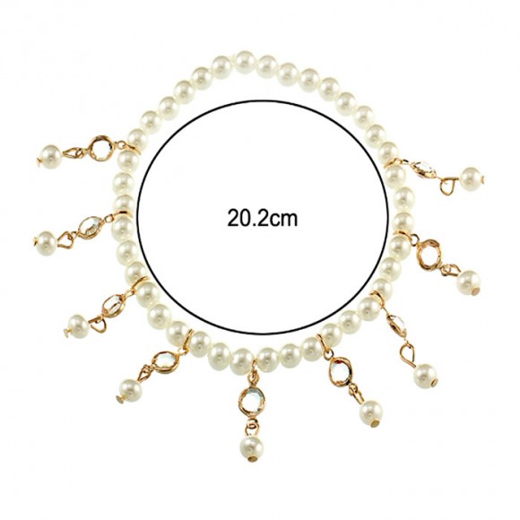 Браслет на ногу Жемчужина на резинке Браслет на ногу Жемчужина на резинке