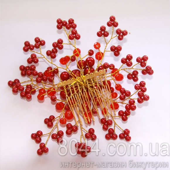 Гребінець для волосся Перламутрова квітка