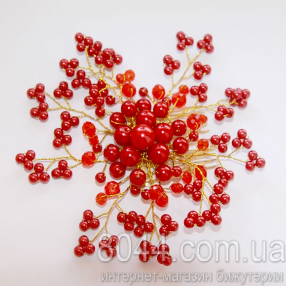 Гребінець для волосся Перламутрова квітка