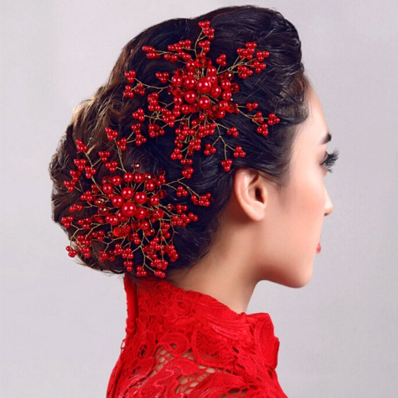 Гребінець для волосся Перламутрова квітка