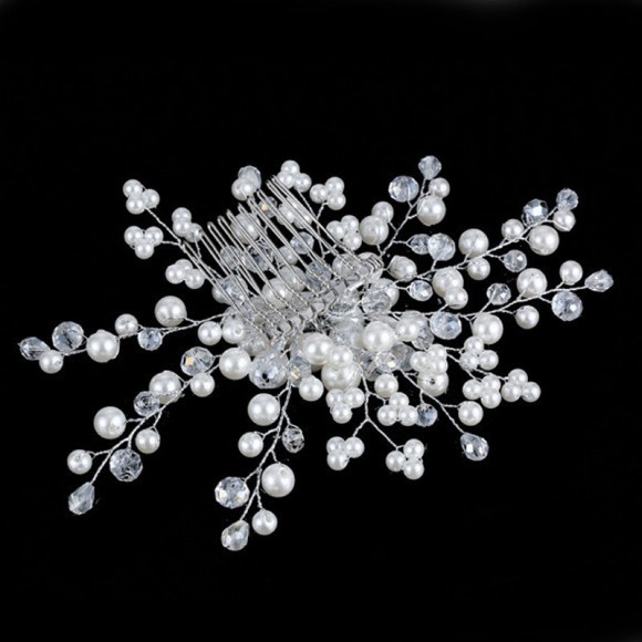 Гребінець для волосся Перламутрова квітка