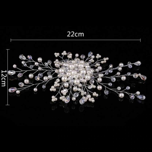 Гребінець для волосся Перламутрова квітка