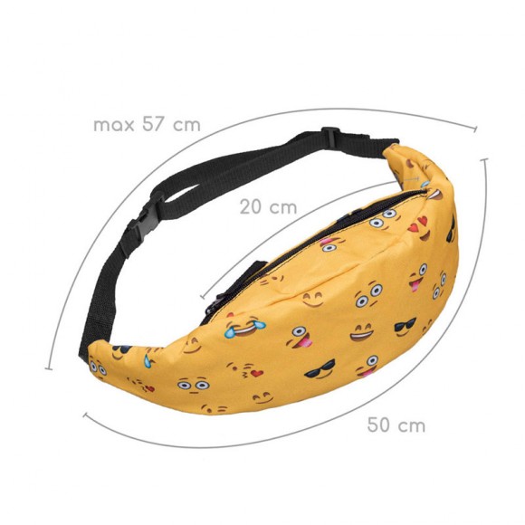 Бананка сумка на пояс Смайлики