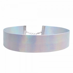 Шкіряний чокер Голографічний