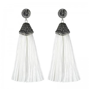 Серьги кисточки Бохо Шелк Серьги кисточки Бохо Шелк