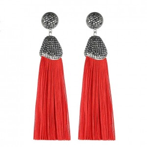 Серьги кисточки Бохо Шелк Серьги кисточки Бохо Шелк