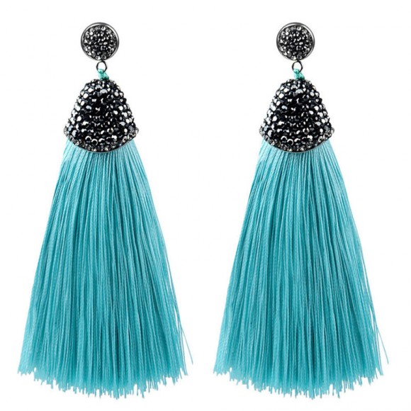 Сережки пензлика Бохо Шовк