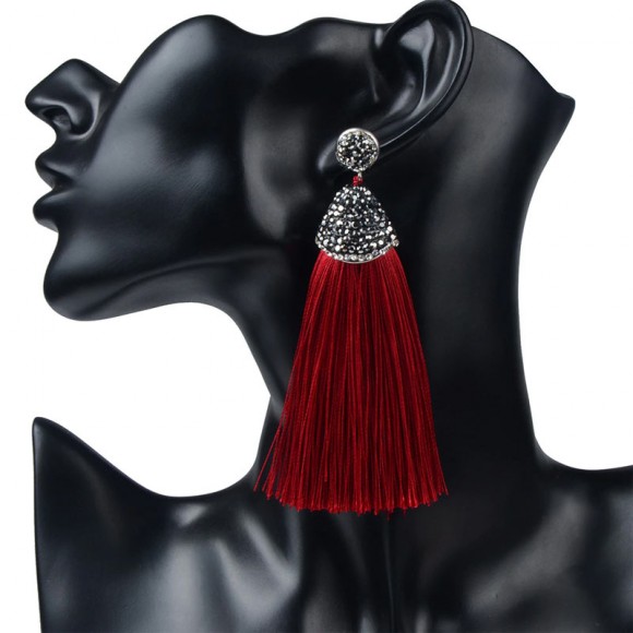 Сережки пензлика Бохо Шовк