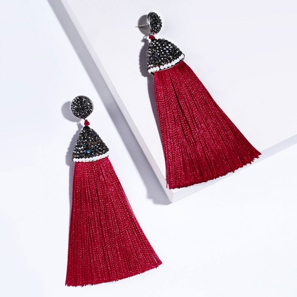 Сережки пензлика Бохо Шовк