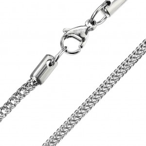 Ланцюжок зі сталі Spikes Square Wheat Chain SSN22-03-20-ST Ланцюжок зі сталі Spikes Square Wheat Chain SSN22-03-20-ST