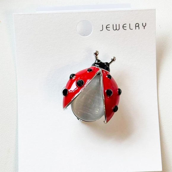 Брошь Божья Коровка