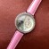 Женские часы с кожаным ремешком Paris розовые