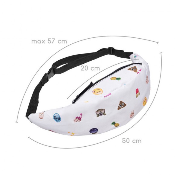 Бананка сумка на пояс Смайлики emoji Бананка сумка на пояс Смайлики emoji