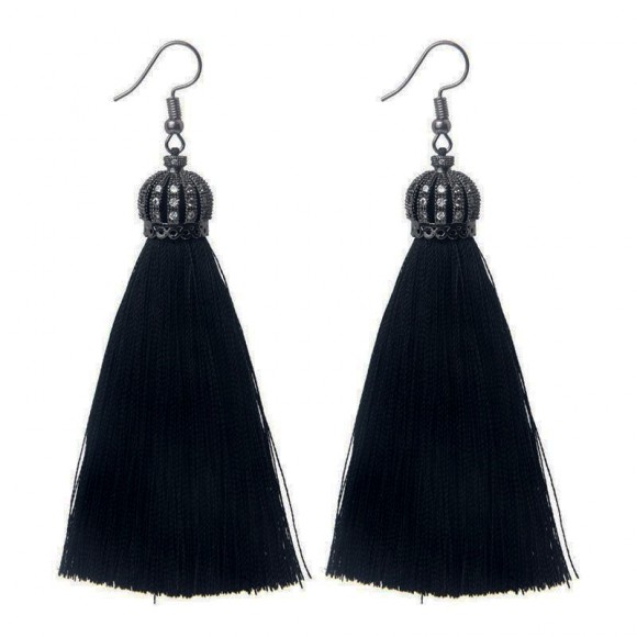 Серьги кисточки Корона Серьги кисточки Корона