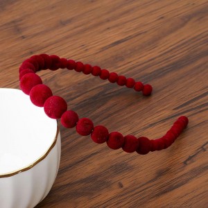 Обруч для волосся Оксамитові кульки