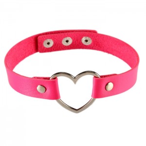 Шкіряний чокер Серце Шкіряний чокер Серце