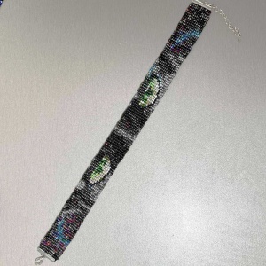 Чокер із бісера очі пантери