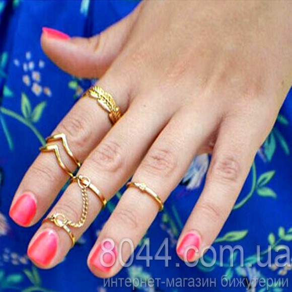 Кольца на фаланги пальцев набор Anelli