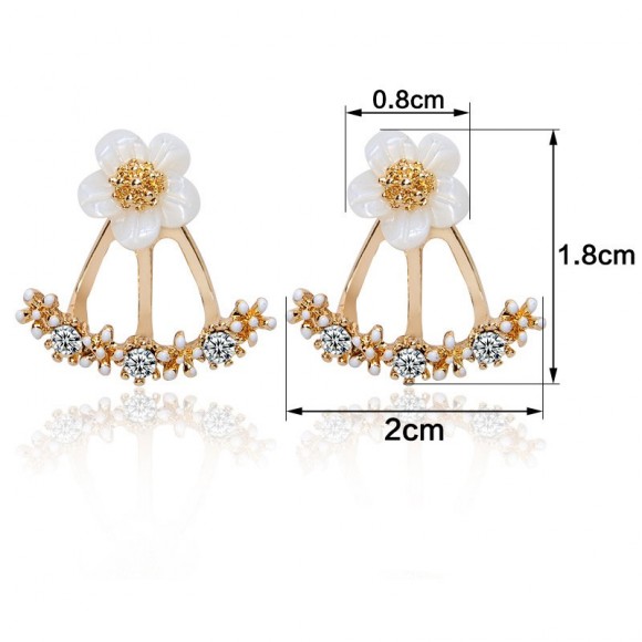 Серьги гвоздики Цветочек Серьги гвоздики Цветочек
