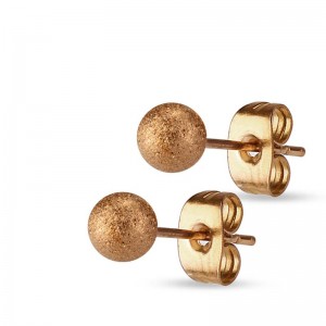 Сережки гвоздики зі сталі Spikes Куля сатин Сережки гвоздики зі сталі Spikes Куля сатин