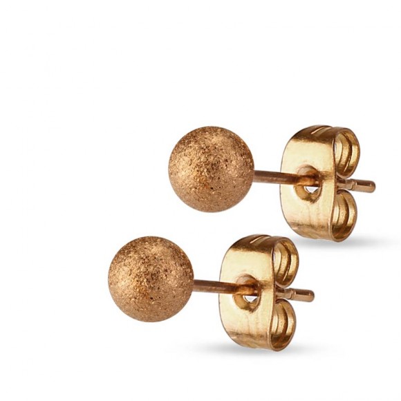 Серьги гвоздики из стали Spikes Шар сатин Серьги гвоздики из стали Spikes Шар сатин