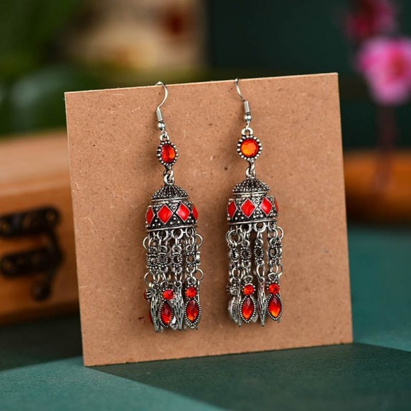 Длинные серьги в бохо стиле Длинные серьги в бохо стиле