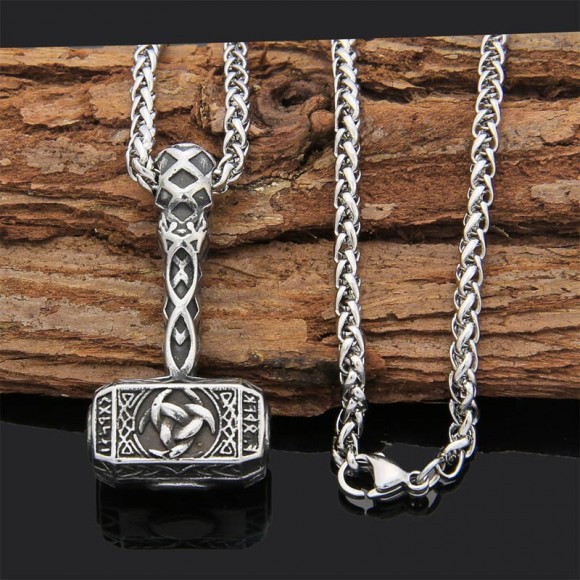 Кулон молот вікінга Рог Одіна Кулон молот вікінга Рог Одіна