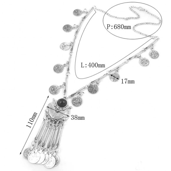 Колье с монетами Tibet бохо стиль Колье с монетами Tibet бохо стиль