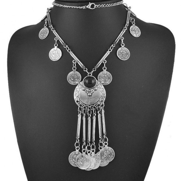 Колье с монетами Tibet бохо стиль Колье с монетами Tibet бохо стиль