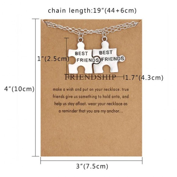 Кулон парний Best Friend puzzle Пазл для друзів