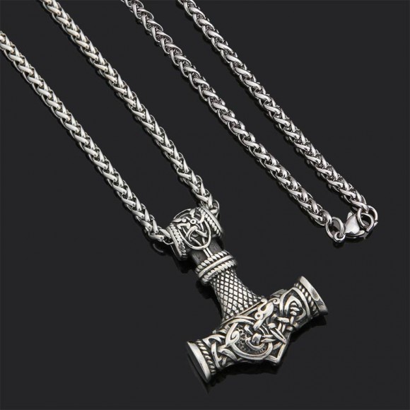 Кулон в стиле викингов Молот Тора Мьельнир Кулон в стиле викингов Молот Тора Мьельнир