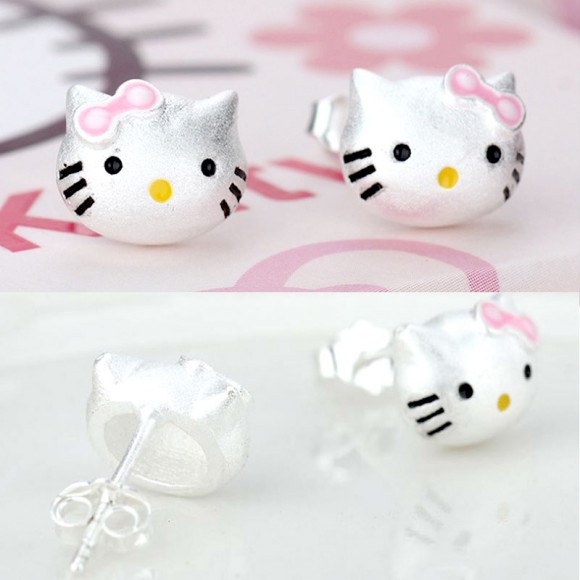 Серьги гвоздики Hello Kitty Серьги гвоздики Hello Kitty
