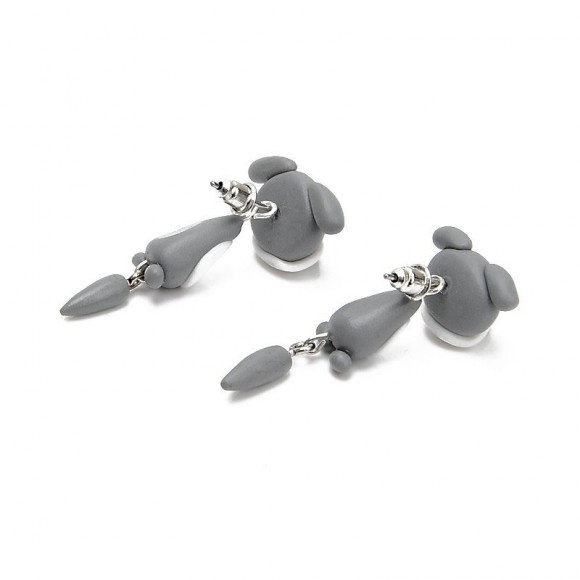 Серьги гвоздики Собачка Серьги гвоздики Собачка