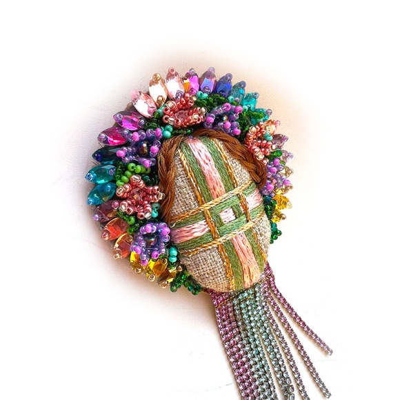 Брошь Мотанка Берегиня 