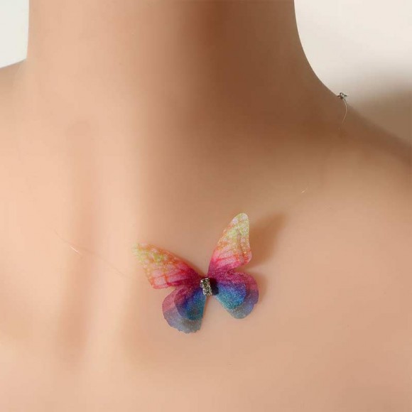 Кулон на волосіні Метелик невидимка Кулон на волосіні Метелик невидимка