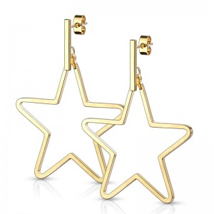 Серьги подвески из стали Spikes Звезда SE3790 Серьги подвески из стали Spikes Звезда SE3790