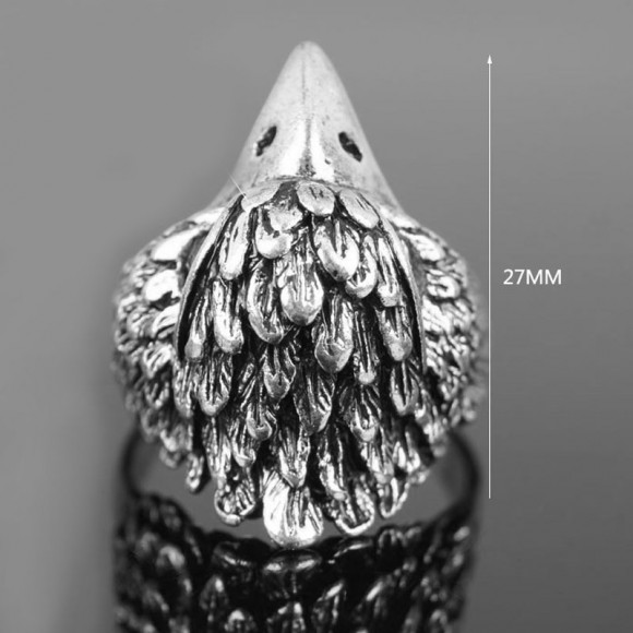 Кольцо из нержавеющей стали Голова Орла