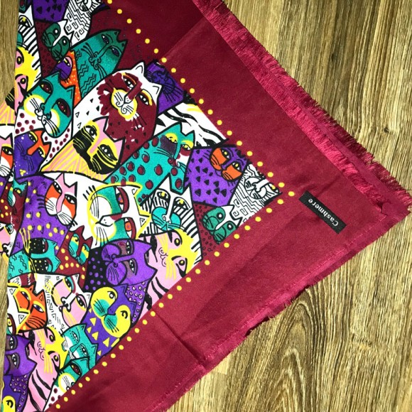 Шарф платок Кошки