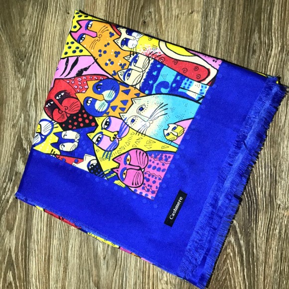 Шарф платок Кошки