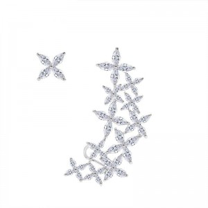 Серьги Каффы Цветочные