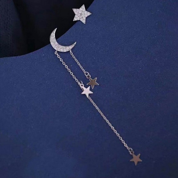 Серьги Месяц и звезды Серьги Месяц и звезды